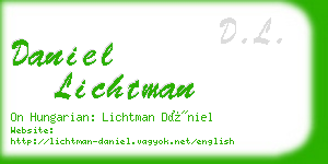 daniel lichtman business card